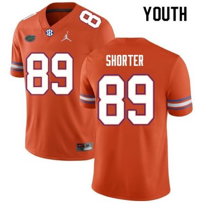 Youth Florida Gators #89 Justin Shorter NCAA Nike Orange Authentic Stitched College Football Jersey TDG8162HM